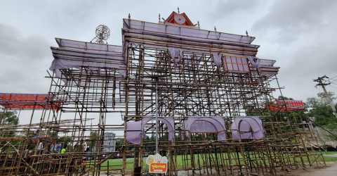 কালিয়াকৈরে টেপ বল ক্রিকেট টুর্নামেন্টের মাঠ প্রস্তুতি পরিদর্শন