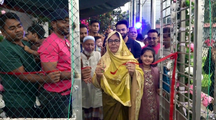 নাটোরে আধুনিক আর্টিফিশিয়াল টার্ফ ফুটবল মাঠের উদ্বোধন