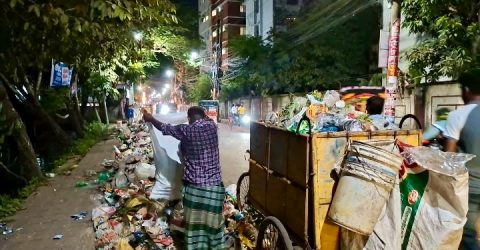ময়লা পরিস্কারে উদাসীন বসিক জনভোগান্তি চরমে