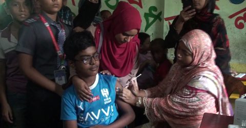 কাশিমপুরে টাইফয়েড টিকাদান ক্যাম্পেইন শুরু