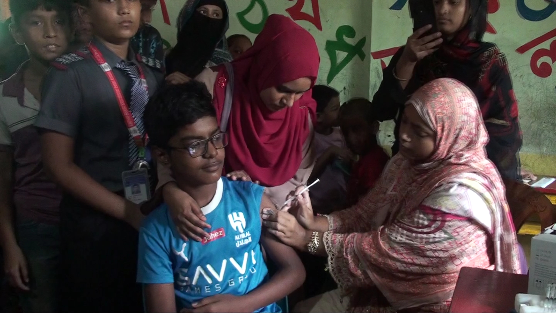 কাশিমপুরে টাইফয়েড টিকাদান ক্যাম্পেইন শুরু