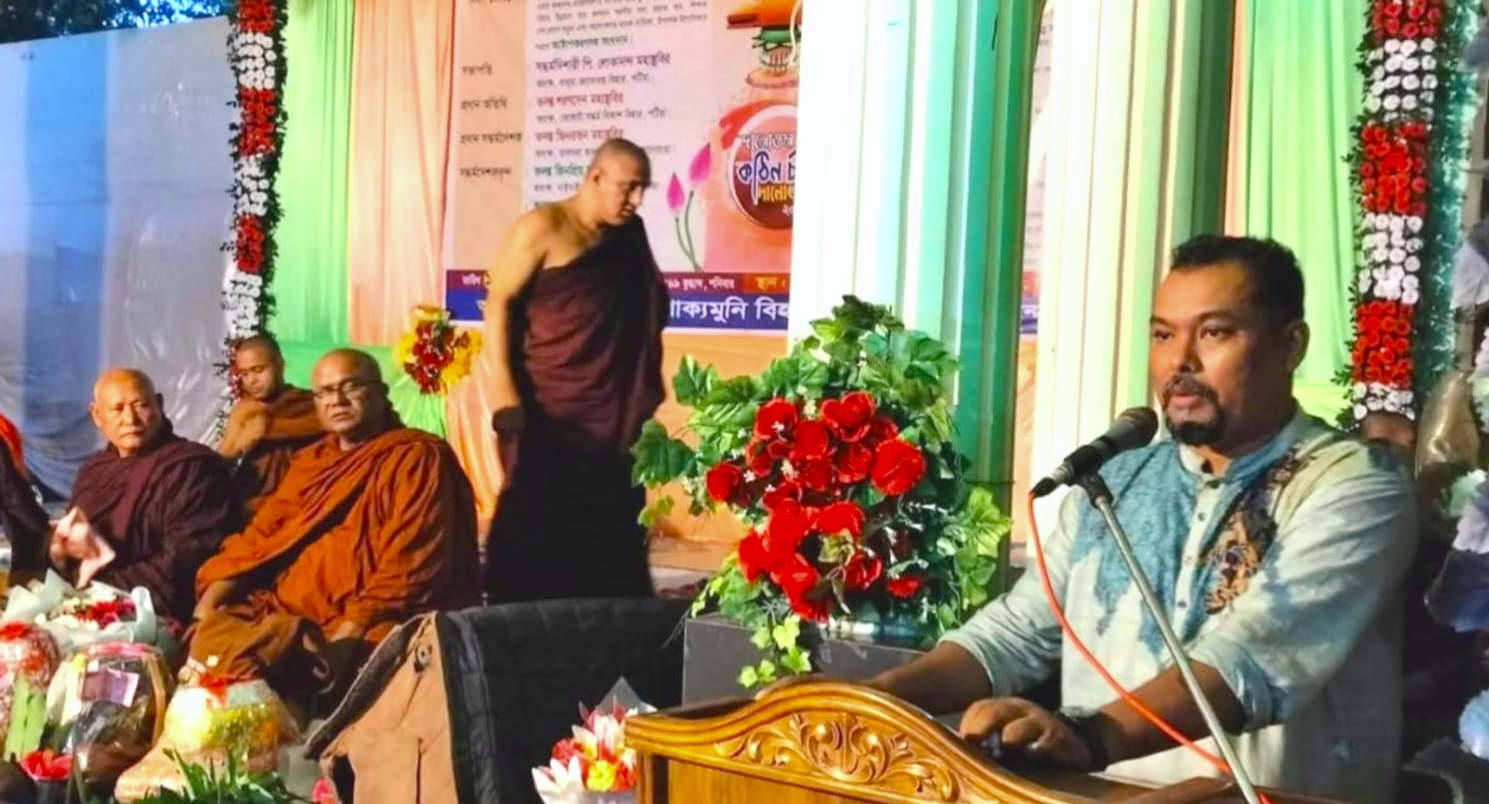 মহামতি গৌতম বুদ্ধ কখনো যুদ্ধকে সমর্থন দেননি- রুবেল বড়ুয়া