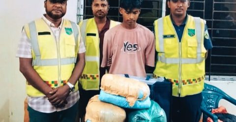 কুমিল্লায় হাইওয়ে থানার অভিযানে ৬ কেজি গাঁজাসহ কারবারি আটক 