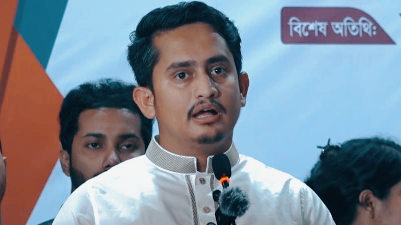 এনসিপি ৪৬ নম্বর রাজনৈতিক দল হতে আসে নাই: সারজিস আলম