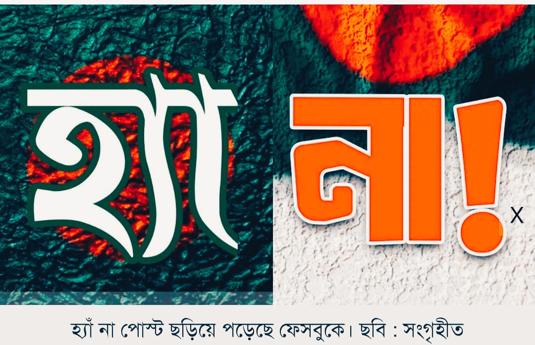 ফেসবুকে হ্যাঁ-না পোস্টে তুমুল প্রতিযোগিতা!