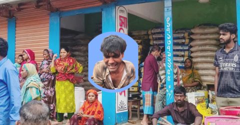 চাল চুরির সময় হাতে নাতে ধরা পড়ল যুবক, গোবিন্দগঞ্জে চাঞ্চল্য