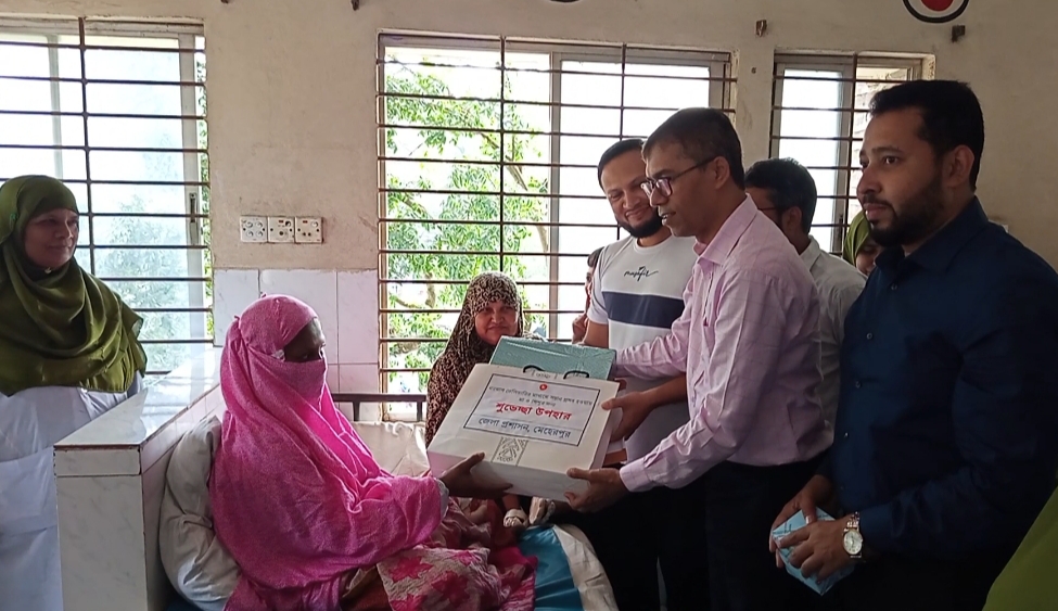 গাংনীতে নরমাল ডেলিভারিতে জন্ম নেওয়া নবজাতক জেলা প্রশাসকের উপহার পেল