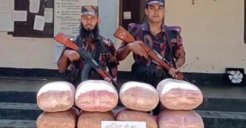 কুড়িগ্রাম সীমান্তে বিজিবির অভিযানে ৪১ কেজি ভারতীয় গাঁজা জব্দ