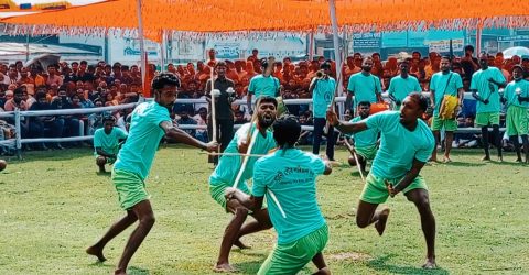 মেহেরপুরে ঐতিহ্যবাহী লাঠিখেলা অনুষ্ঠিত 
