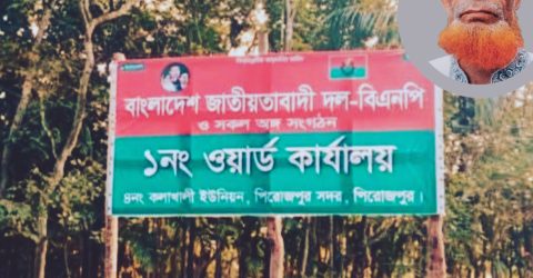 প্রবাসীর জমিতে ‘বিএনপি অফিস’ সাইনবোর্ড—দখলের গন্ধ!