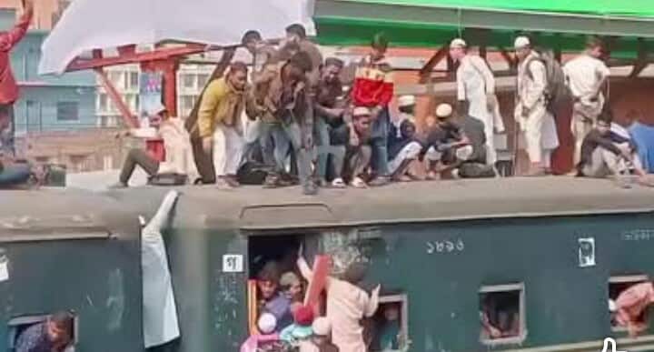 টঙ্গীতে জোড় ইজতেমায় মুসল্লিদের উপচে পড়া ভীড়